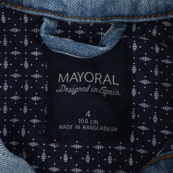 MAYORAL denim jacket, boy's size 4 - Picture 4 of 4